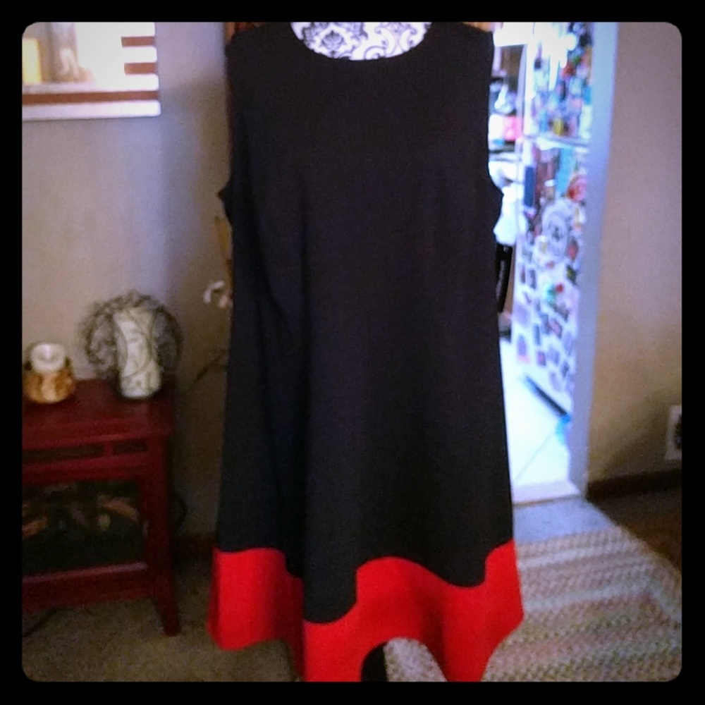 Back and red dress